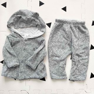 ベビーギャップ(babyGAP)の【ちびぃ様専用】GAP baby くまちゃんセットアップ リバーシブル 0-3m(カーディガン/ボレロ)