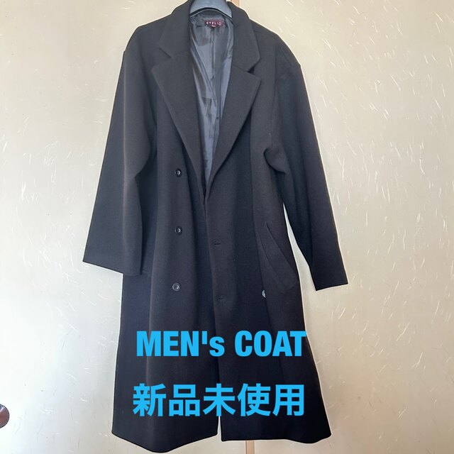 【新品未使用】ETELIO ダブルチェスターコート メンズのジャケット/アウター(チェスターコート)の商品写真