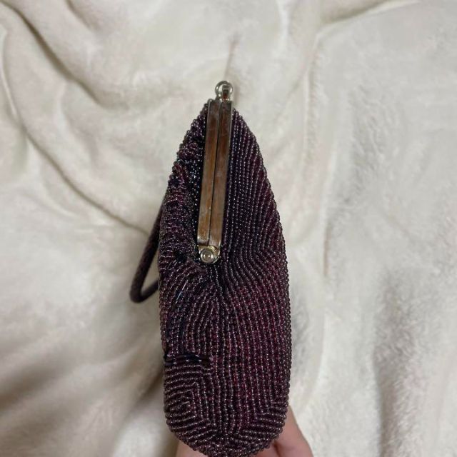 和装ビーズバック 素敵な大人 紫♡ レディースのバッグ(ハンドバッグ)の商品写真