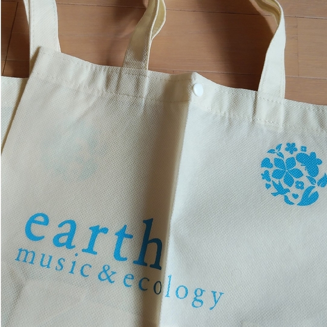 earth music & ecology(アースミュージックアンドエコロジー)の【美品＊ほぼ未使用】アース 不織布 ショップ袋 2枚セット♡ レディースのバッグ(ショップ袋)の商品写真