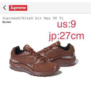 シュプリーム(Supreme)のSupreme × Nike Air Max 98 TL us9 jp27cm(スニーカー)