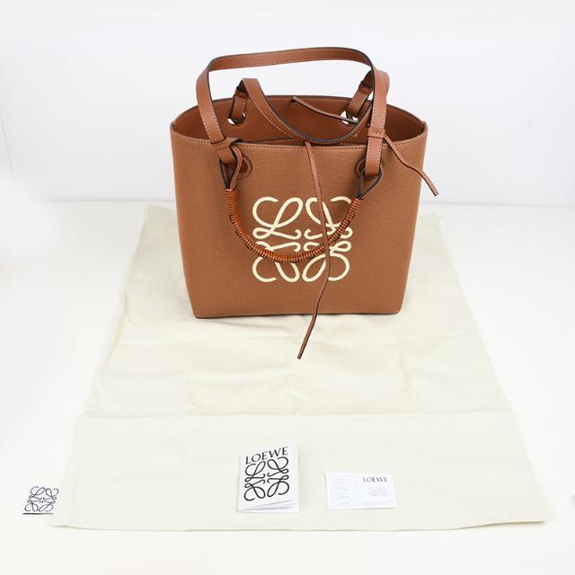 LOEWE ロエベ アナグラム トートバッグ スモール (ジャカード&カーフ) TAN イタリア正規品 A717S72X06 新品