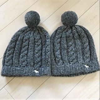 アバクロンビーアンドフィッチ(Abercrombie&Fitch)のちびねこさん専用 アバクロ ニット帽 美品(ニット帽/ビーニー)