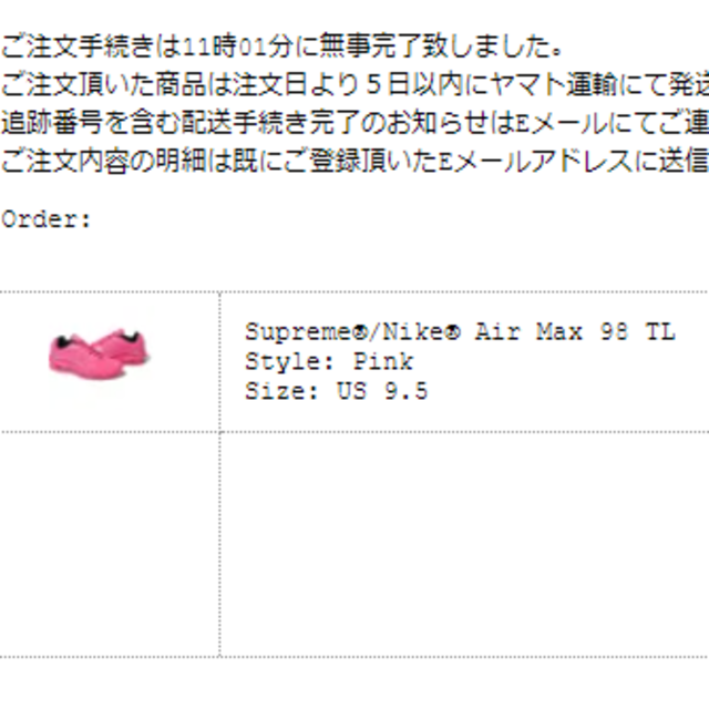 Supreme® / Nike® Air Max 98 TL