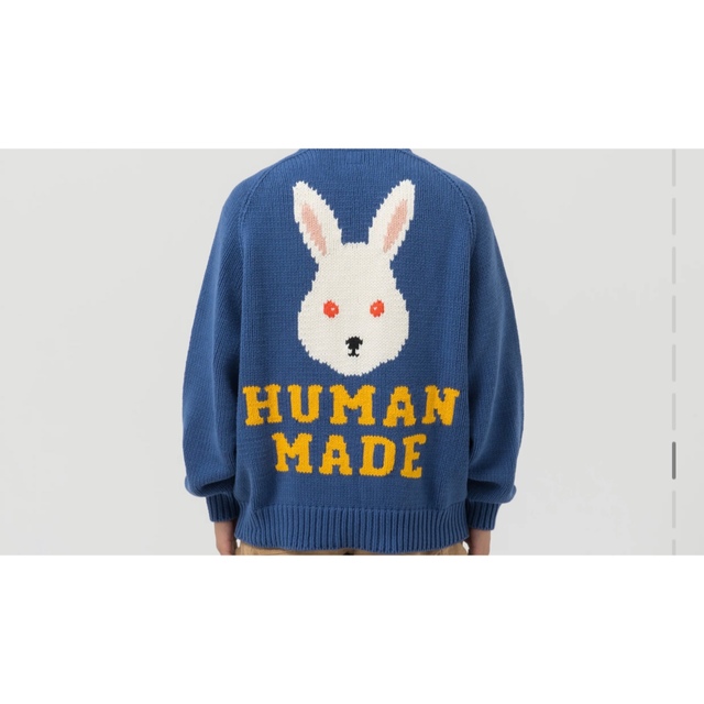 HUMAN MADE(ヒューマンメイド)のHUMAN MADE RABBIT RAGLAN KNIT SWEATER メンズのトップス(ニット/セーター)の商品写真