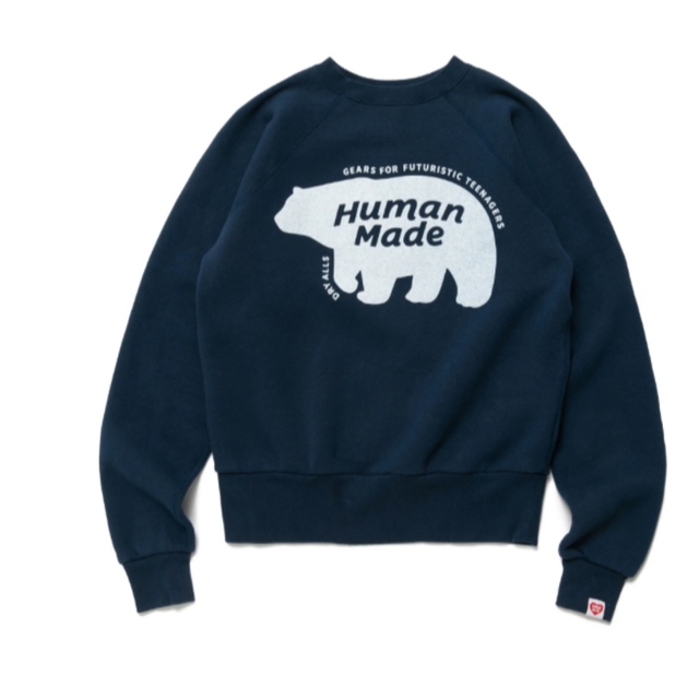 ヒューマンメイド　RAGLAN CREW NECK SWEATSHIRT