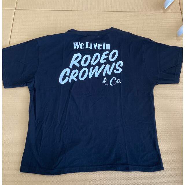 RODEO CROWNS(ロデオクラウンズ)のロデオクラウンズ　rodeo crowns Tシャツ　ネイビー　紺 レディースのトップス(Tシャツ(半袖/袖なし))の商品写真