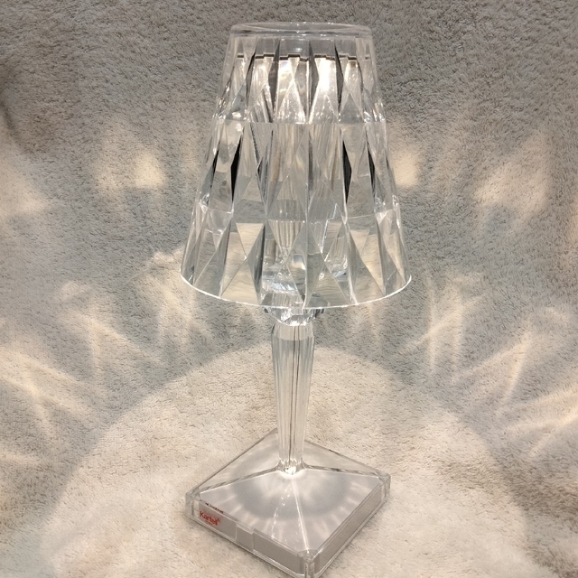 kartell - kartell バッテリー 充電式テーブルランプ クリア テーブル