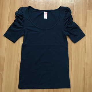ザラ(ZARA)のZARA 袖ドレープTシャツ(Tシャツ(半袖/袖なし))