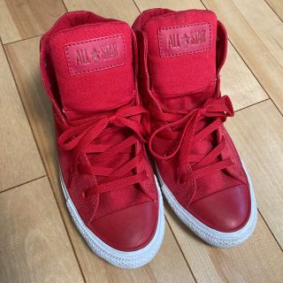 CONVERSE - コンバース赤スニーカー23.5