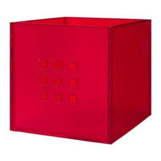 イケア(IKEA)の【新品　未開封】IKEA カラーボックスLEKMAN 赤(ケース/ボックス)