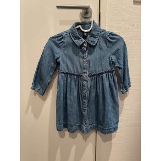 ベビーギャップ(babyGAP)のBaby gap ベビーギャップ ワンピース チュニック　デニム 80(ワンピース)