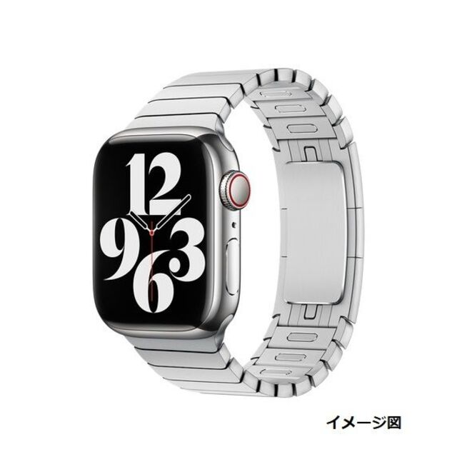Apple Watch(アップルウォッチ)のApple 純正 45mmシルバーリンクブレスレット メンズの時計(金属ベルト)の商品写真