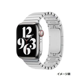 アップルウォッチ(Apple Watch)のApple 純正 45mmシルバーリンクブレスレット(金属ベルト)