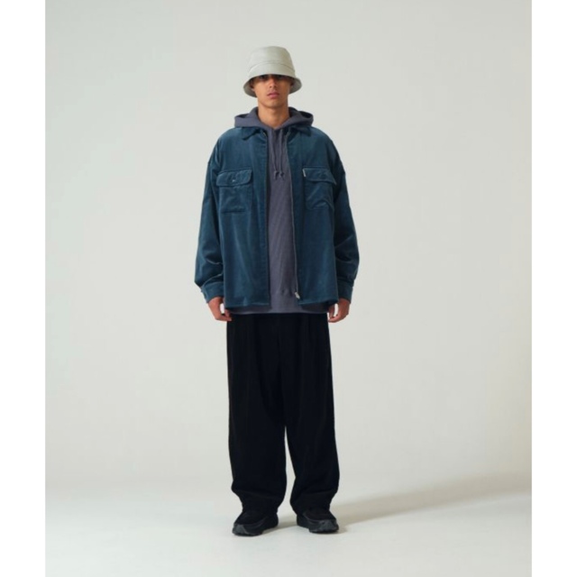 COOTIE(クーティー)のCOOTIE Velour Zip Up Work Shirt メンズのジャケット/アウター(その他)の商品写真