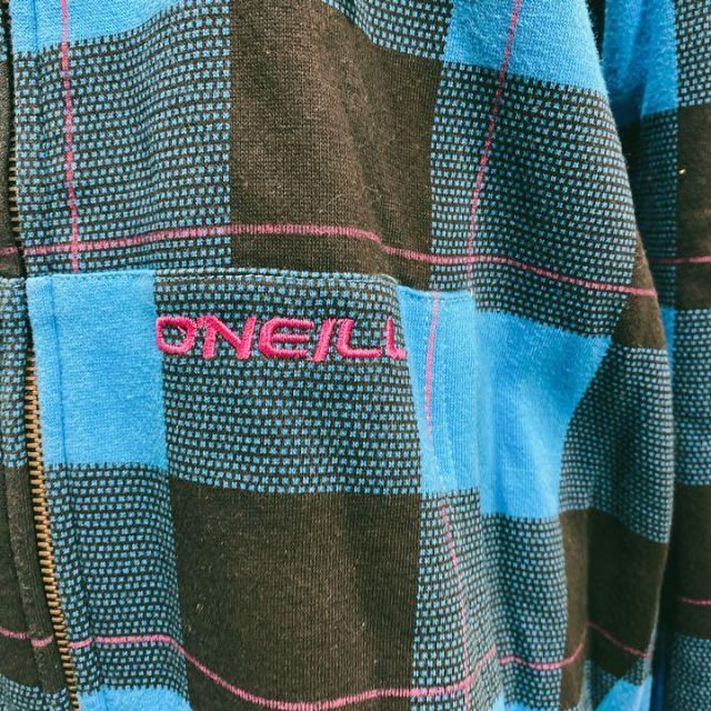 O'NEILL(オニール)のO'NEILL  人気サーフブランド　ジップアップ　裏起毛　フード付き　Lサイズ メンズのジャケット/アウター(ブルゾン)の商品写真