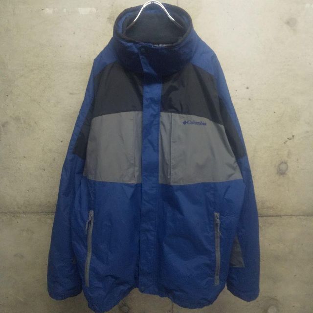 90s columbia / コロンビア ナイロンジャケット フリースライナー付