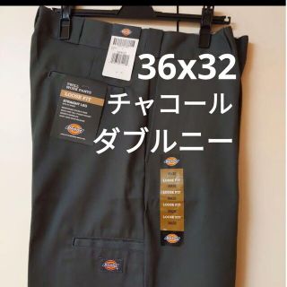 ディッキーズ(Dickies)の新品 36x32 CH ダブルニー ワークパンツ ディッキーズ チャコール(ワークパンツ/カーゴパンツ)