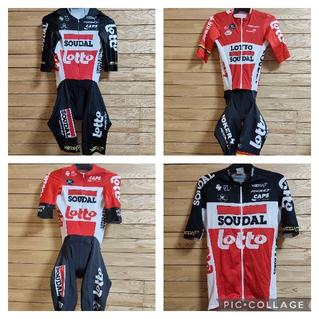 支給品　Lotto Soudal　半袖スキンスーツ　ロットソウダル　ワンピース