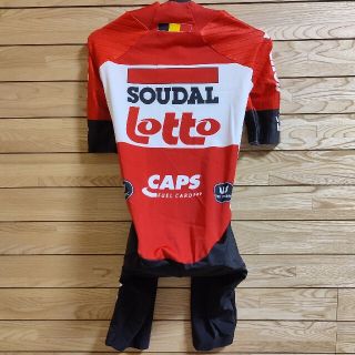 支給品 Lotto Soudal 半袖スキンスーツ ロットソウダル ワンピースの