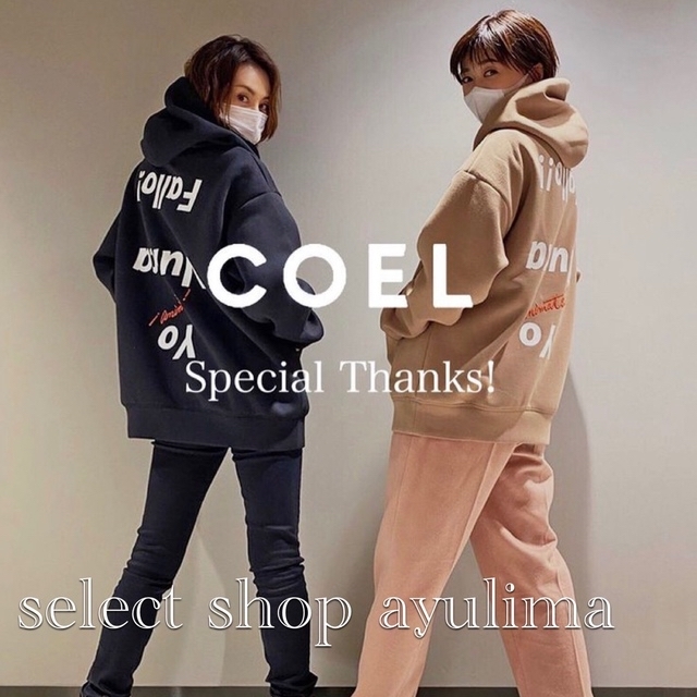 新しいブランド 完売☆COEL×Desafio☆メッセージフーディ☆米倉涼子