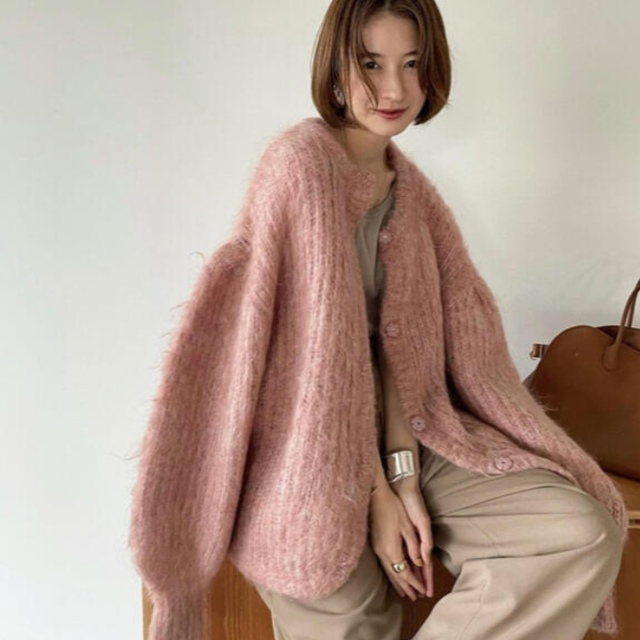 【新品タグ付】クラネ COLOR MOHAIR SHAGGY ：カーディガン