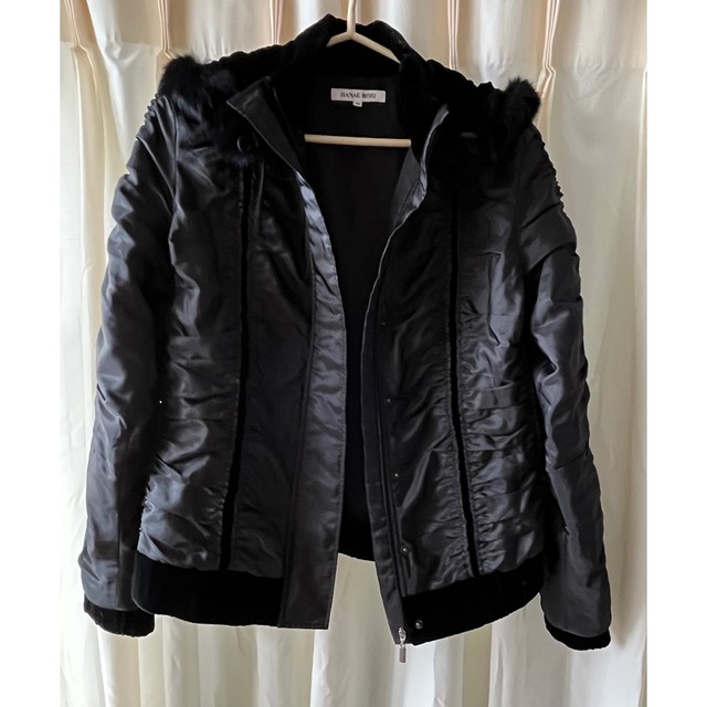 HANAE MORI(ハナエモリ)の女性用の黒色のジャンパー(USED) レディースのジャケット/アウター(ブルゾン)の商品写真