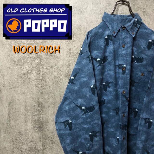 WOOLRICH(ウールリッチ)のウールリッチ☆ロゴタグ入りアニマル柄イーグル柄総柄ネルシャツ メンズのトップス(シャツ)の商品写真