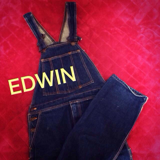 EDWIN(エドウィン)のEDWIN デニムオーバーオール レディースのパンツ(サロペット/オーバーオール)の商品写真