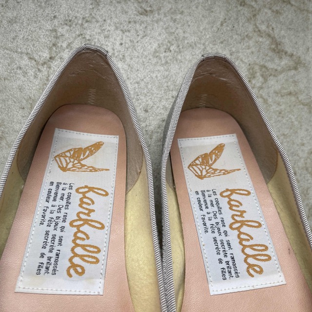 farfalla(ファファラ)の値下げ　ファルファーレ　シルバーシューズ　37 レディースの靴/シューズ(バレエシューズ)の商品写真