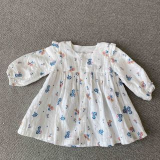 プチバトー(PETIT BATEAU)のプティバトー　74cm ワンピース　結婚式　オケージョン(ワンピース)