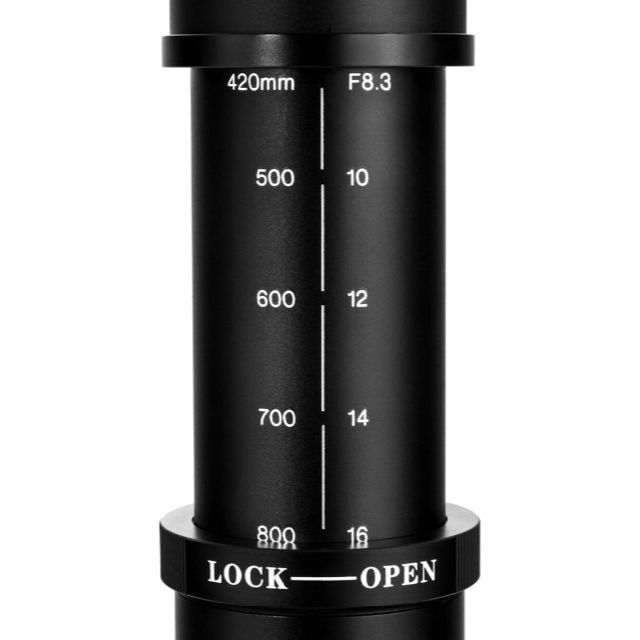 アプテカ (Opteka) 420-800mm f/8.3 HD望遠ズームレンズ 3