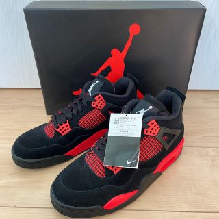 ナイキ(NIKE)のNike Air Jordan 4 "Red Thunder/Crimson"(スニーカー)