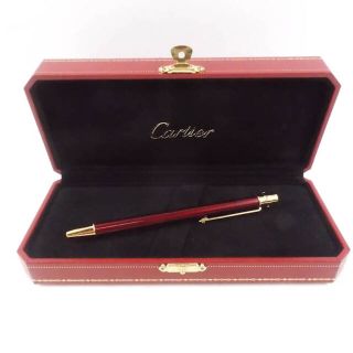 カルティエ(Cartier)のCartier カルティエ サントス ドゥ カルティエ ボールペン ボールペン ボルドーラッカーゴールドフィニッシュ HM158C(ペン/マーカー)