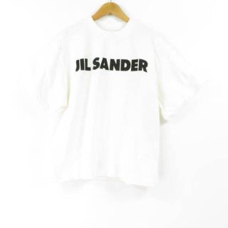 ジルサンダー(Jil Sander)のジルサンダー JSPS707050 WS248708 ロゴ半袖Tシャツ 白 S オーバーサイズカットソー AU949A52(Tシャツ(半袖/袖なし))