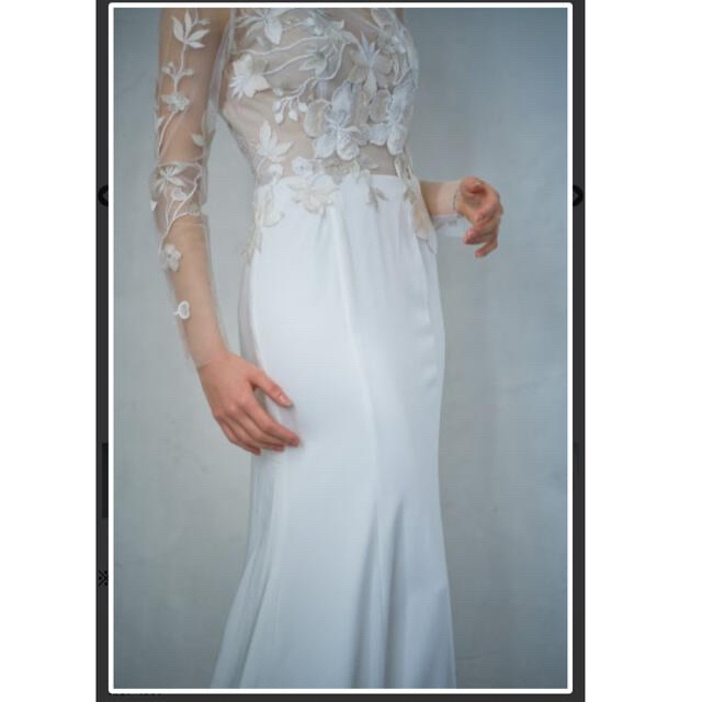 ウェディングドレス 二次会 前撮り カジュアルドレス マーメイドドレス レディースのフォーマル/ドレス(ウェディングドレス)の商品写真