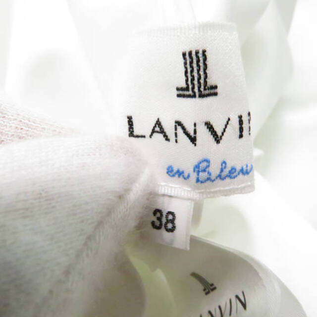 LANVIN en Bleu(ランバンオンブルー)のLANVIN en Bleu ランバンオンブルー 3146323 ワンピース ホワイト系 38  AY2772A56 レディースのワンピース(ひざ丈ワンピース)の商品写真