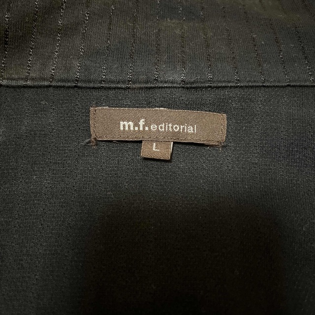 m.f.editorial(エムエフエディトリアル)のm.f.editorial ジップアップ　トップス　サイズL メンズのトップス(Tシャツ/カットソー(七分/長袖))の商品写真