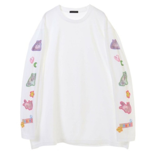 Candy Stripper(キャンディーストリッパー)のcandy stripper GLEAM STICKERS L/S TEE 長袖 メンズのトップス(Tシャツ/カットソー(七分/長袖))の商品写真