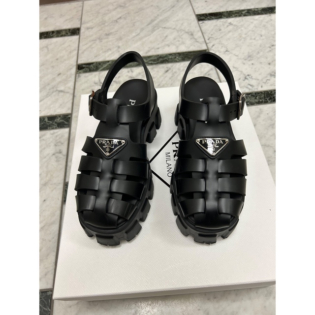 【美品】PRADA プラダ フォームラバーサンダル 36