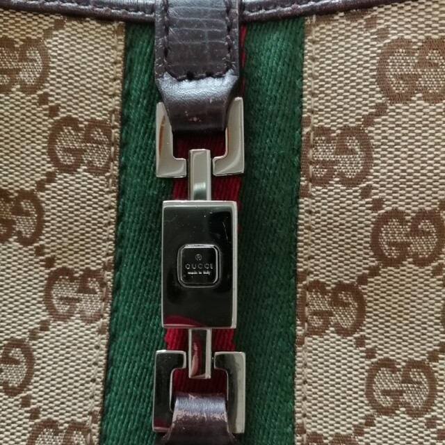 Gucci(グッチ)のグッチ シェリーライン ジャッキー GG ハンドバッグ レディースのバッグ(ショルダーバッグ)の商品写真