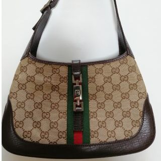 グッチ(Gucci)のグッチ シェリーライン ジャッキー GG ハンドバッグ(ショルダーバッグ)