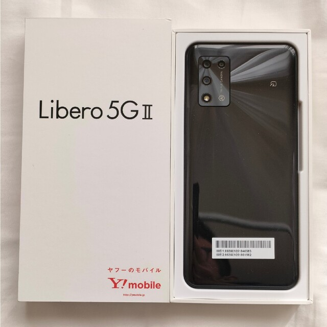 ANDROID(アンドロイド)のY!mobile Libero 5G Ⅱ ブラック 室内短期使用のみ スマホ/家電/カメラのスマートフォン/携帯電話(スマートフォン本体)の商品写真