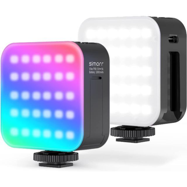 撮影ライト 新版多機能両面小型RGB 新品 ビデオライト 商品撮影 ゲーミング