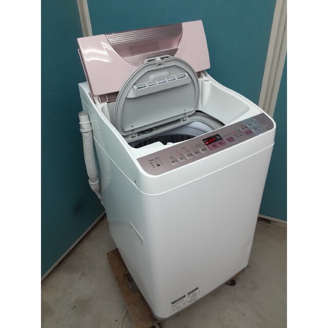 シャープ　縦型洗濯乾燥機5.5kg/3.5kg　穴無し槽　ES-TX5A-P 1