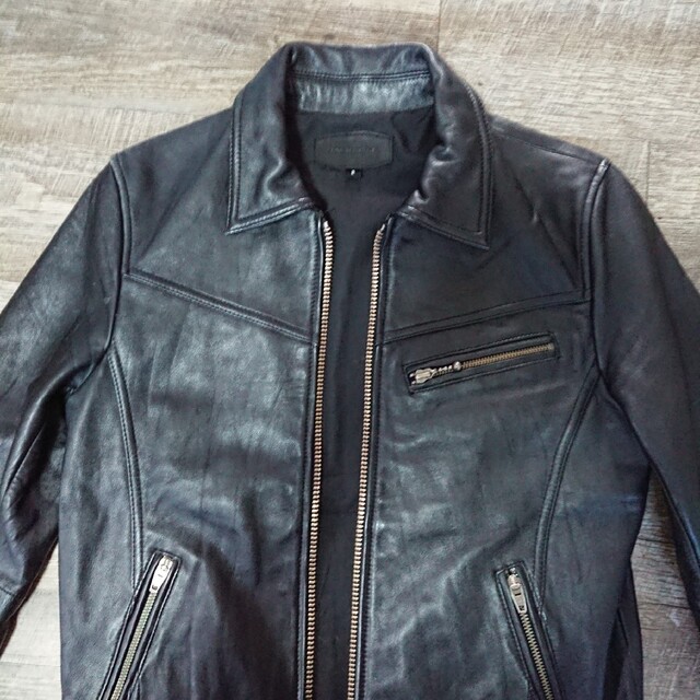 美品?JACKROSE シングルライダースジャケット ラムレザー 羊革