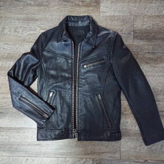 ジャックローズ(JACKROSE)のジャックローズ シングルライダースジャケット ラムレザー 羊革(ライダースジャケット)