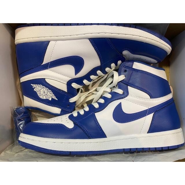 靴/シューズNIKE AIR JORDAN 1 RETRO HI OG STORM BLUE