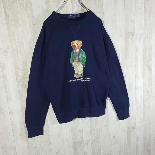 希少☆ポロベアラルフ好き必見! リメイク POLO BEAR  SWEAT