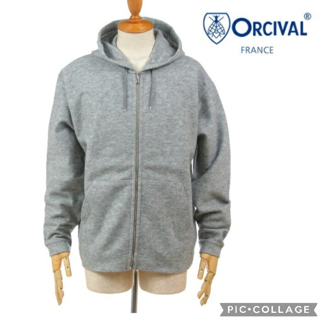 【ORCIVAL】ブークレフルジップパーカー WOOL JERSEY、サイズ４